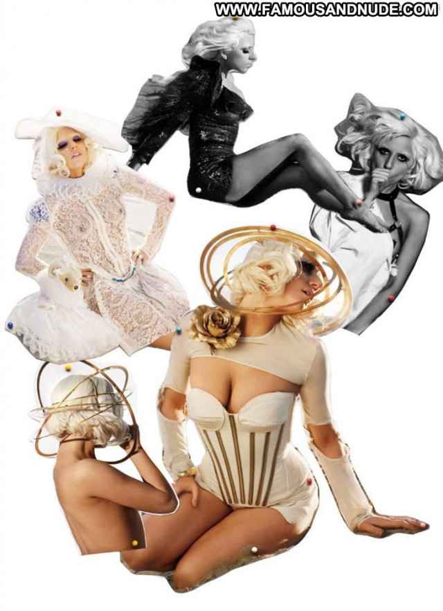 Lady Gaga V Magazine Celebrity Topless Big Tits Mean Hat Babe Singer