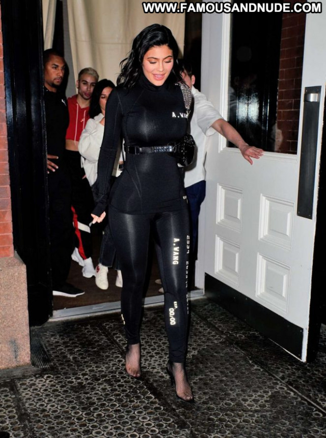 Kylie Jenner New York New York Celebrity Black Babe Paparazzi